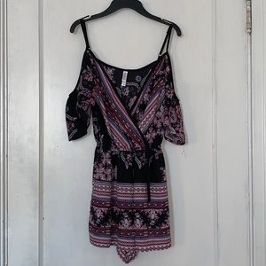 Xhiliration Black Romper